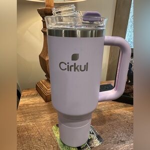 Cirkul 40 oz Lavender Insulated Travel Mug with Handle